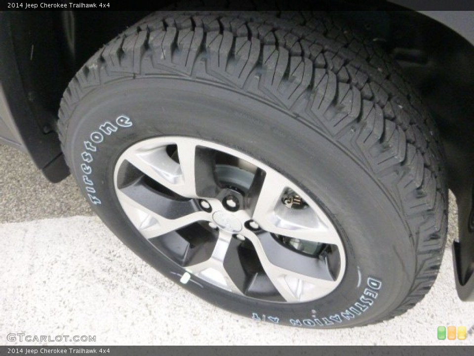 2014 Jeep Cherokee Trailhawk 4x4 Wheel and Tire Photo #88095429