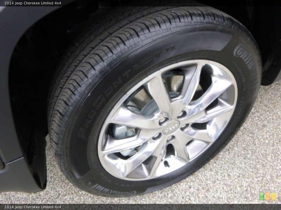 2014 Jeep Cherokee Limited 4x4 Wheel and Tire Photo #88097163