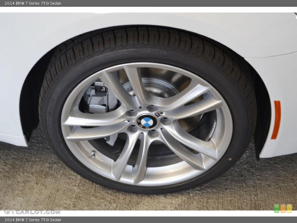 2014 BMW 7 Series 750i Sedan Wheel and Tire Photo #88125677