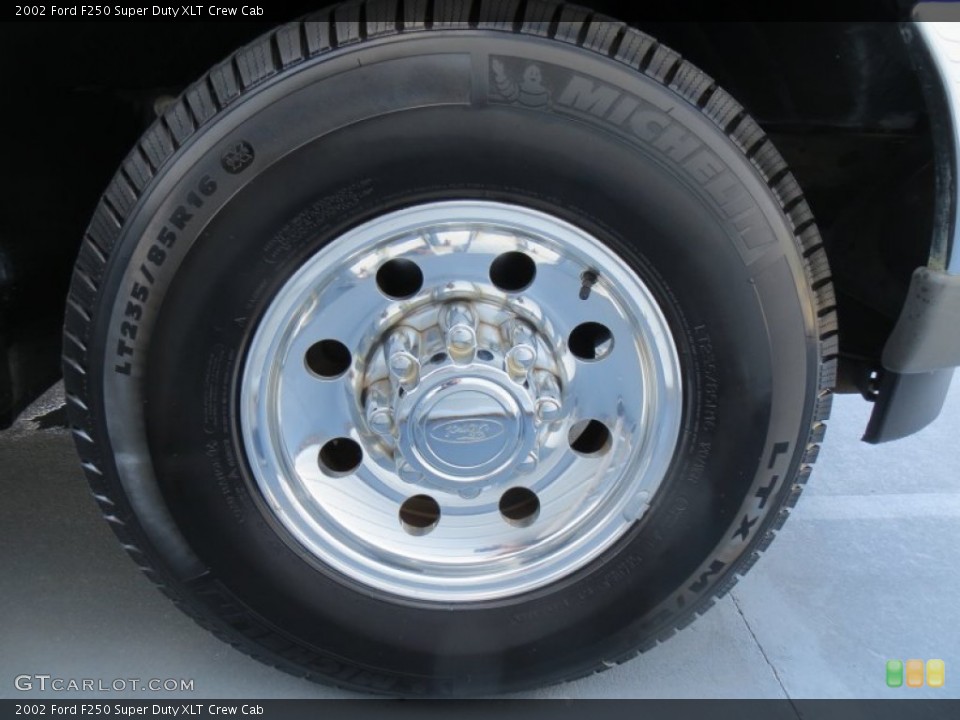 2002 Ford F250 Super Duty XLT Crew Cab Wheel and Tire Photo #88127226