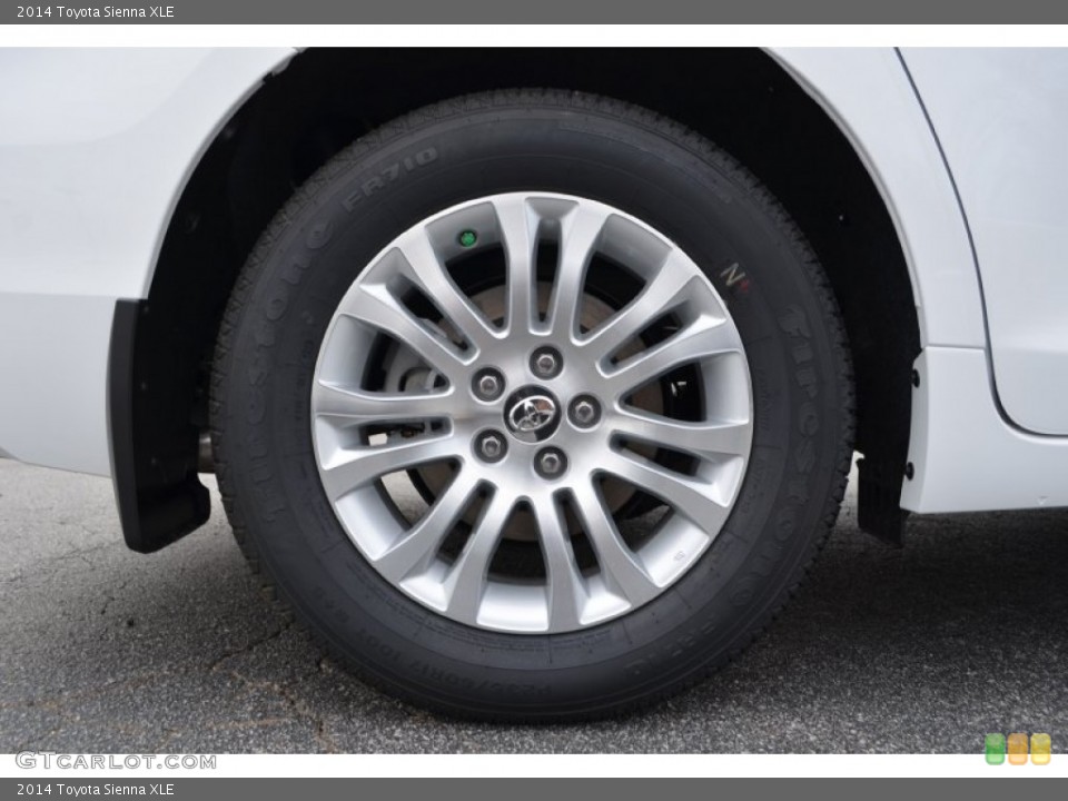 2014 Toyota Sienna XLE Wheel and Tire Photo #88144955