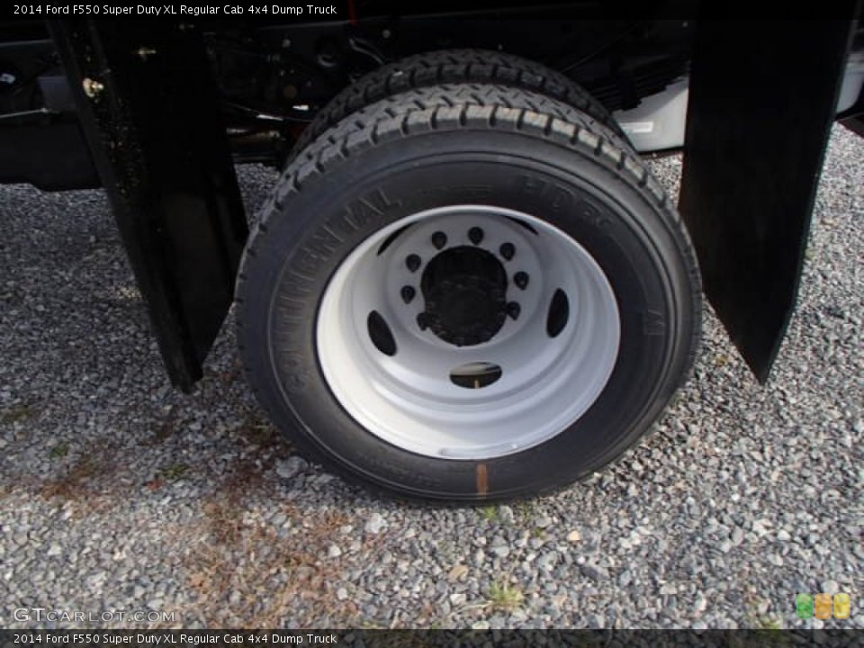 2014 Ford F550 Super Duty XL Regular Cab 4x4 Dump Truck Wheel and Tire Photo #88148840