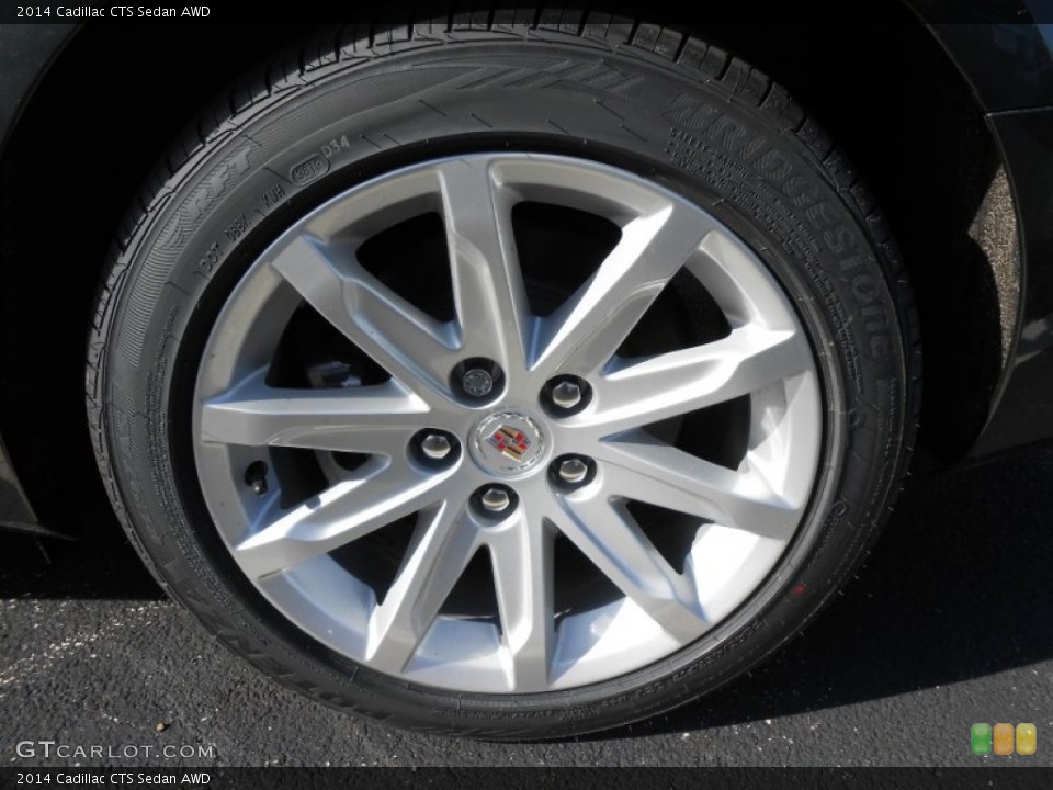 2014 Cadillac CTS Sedan AWD Wheel and Tire Photo #88152512
