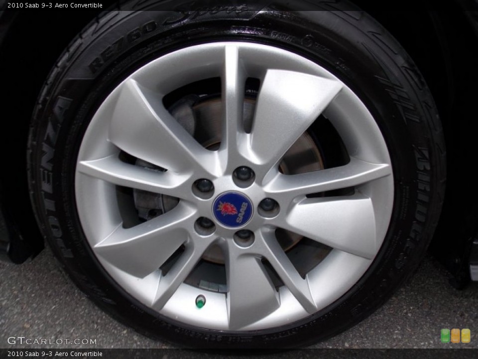 2010 Saab 9-3 Aero Convertible Wheel and Tire Photo #88155359