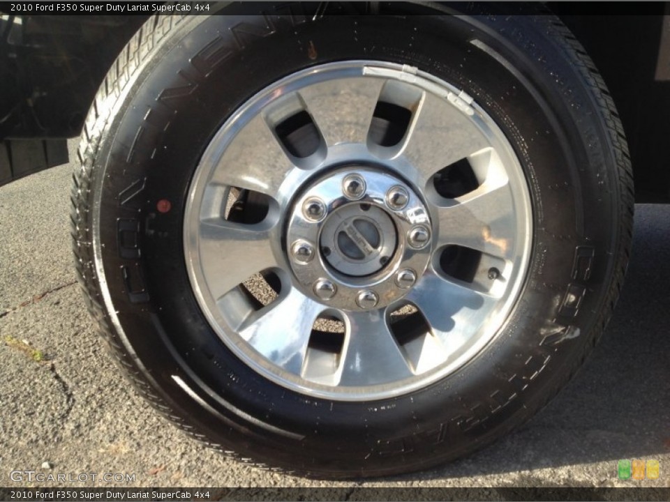 2010 Ford F350 Super Duty Lariat SuperCab 4x4 Wheel and Tire Photo #88179191