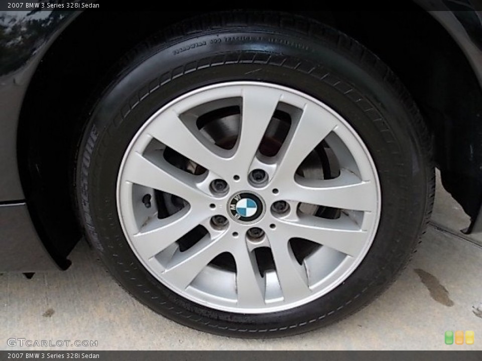 2007 BMW 3 Series 328i Sedan Wheel and Tire Photo #88195069
