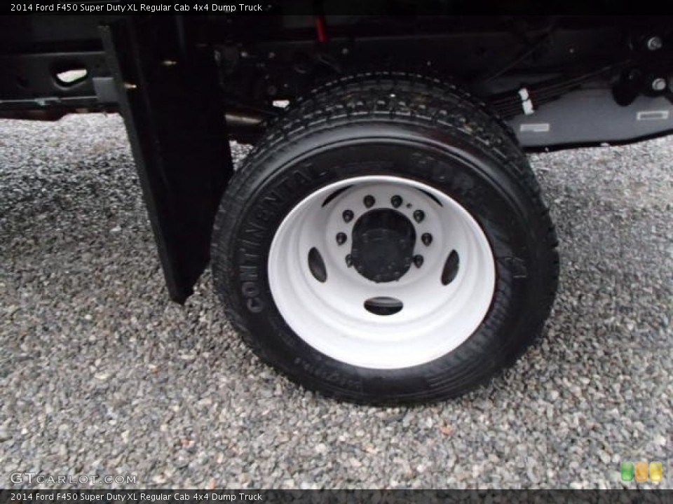 2014 Ford F450 Super Duty XL Regular Cab 4x4 Dump Truck Wheel and Tire Photo #88210140