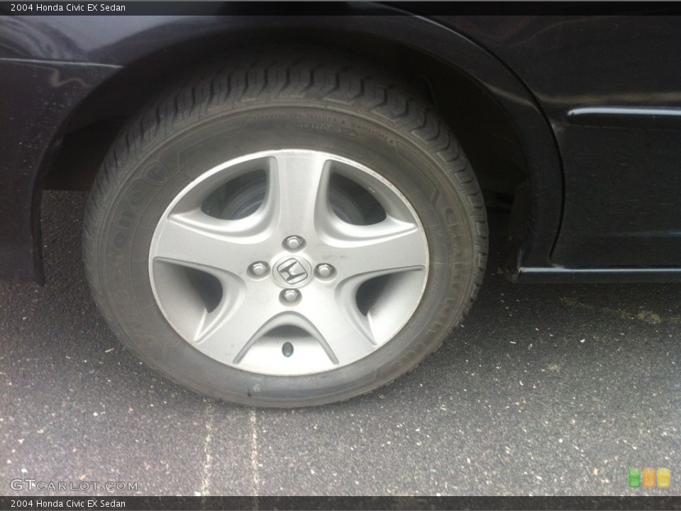 2004 Honda Civic EX Sedan Wheel and Tire Photo #88252246