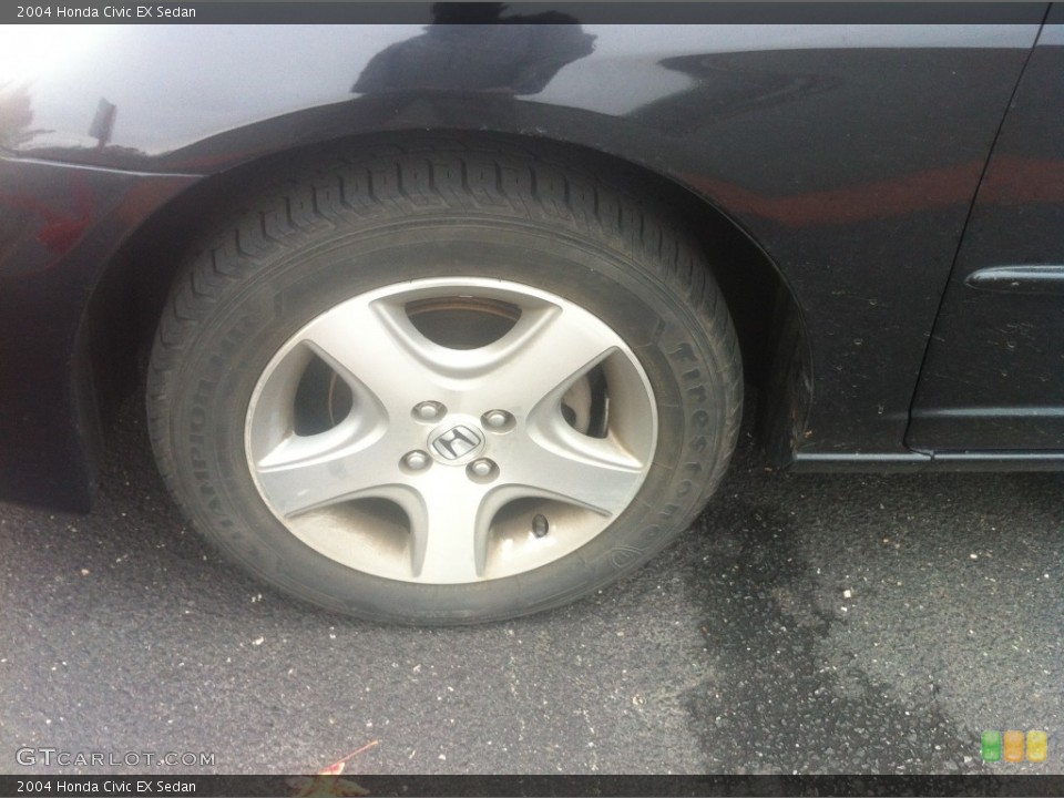 2004 Honda Civic EX Sedan Wheel and Tire Photo #88252444