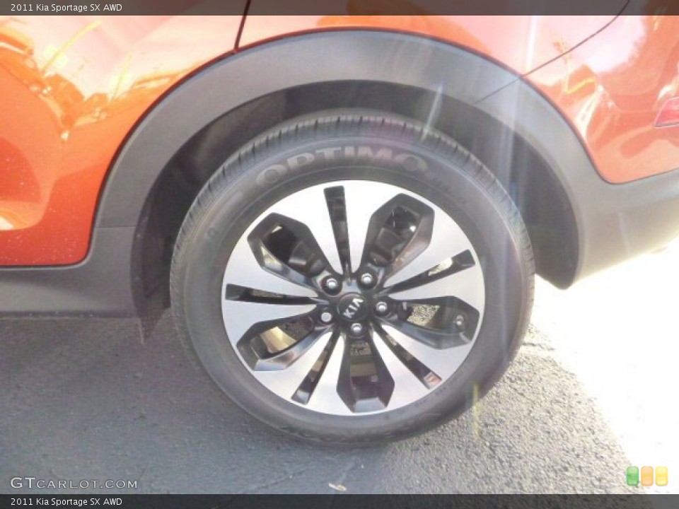 2011 Kia Sportage SX AWD Wheel and Tire Photo #88273436