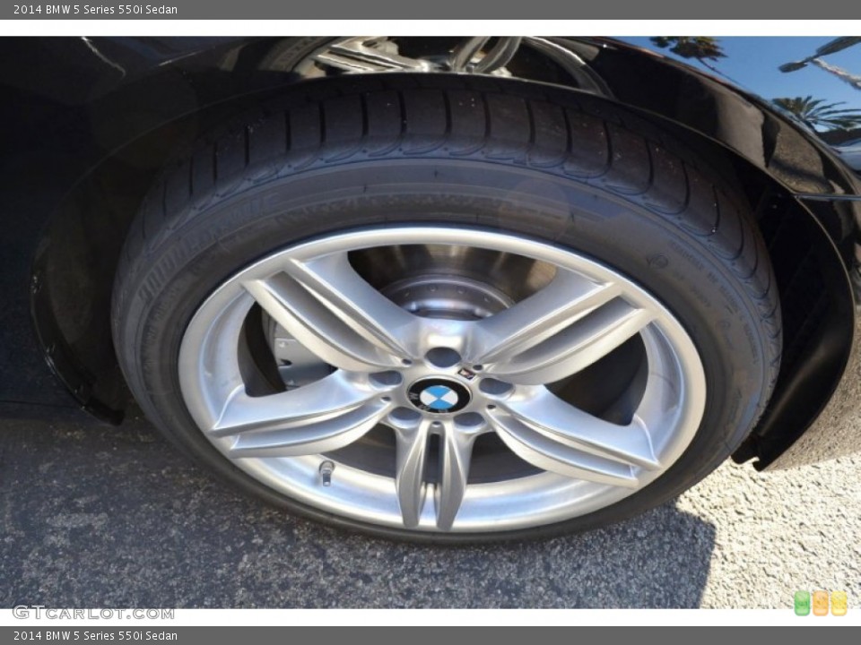 2014 BMW 5 Series 550i Sedan Wheel and Tire Photo #88281692