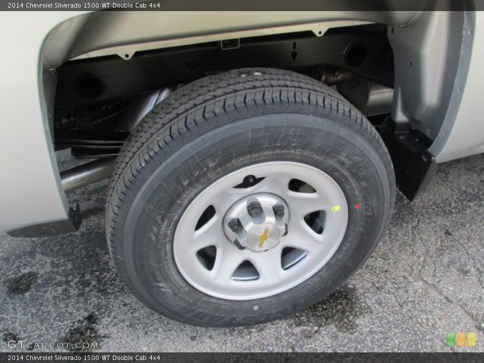 2014 Chevrolet Silverado 1500 WT Double Cab 4x4 Wheel and Tire Photo #88283375