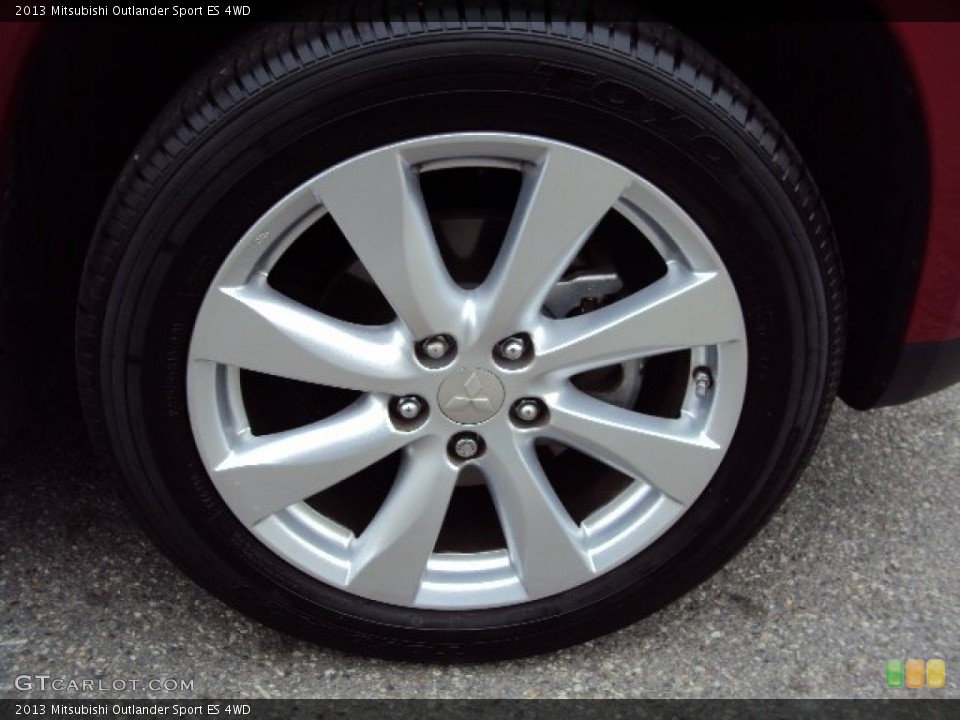 2013 Mitsubishi Outlander Sport ES 4WD Wheel and Tire Photo #88286526