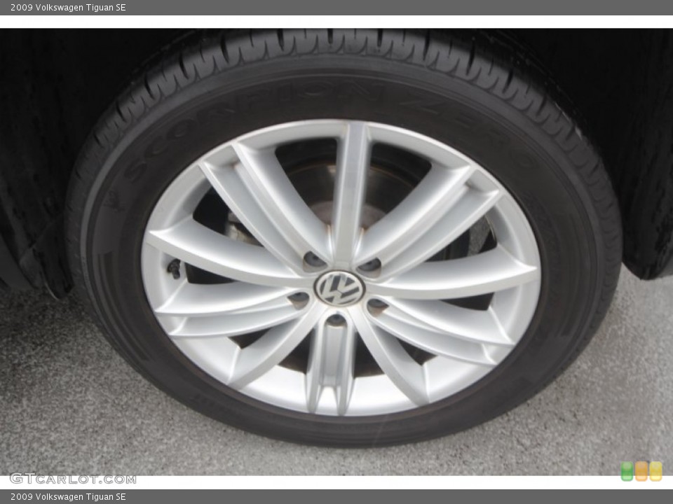 2009 Volkswagen Tiguan SE Wheel and Tire Photo #88300728