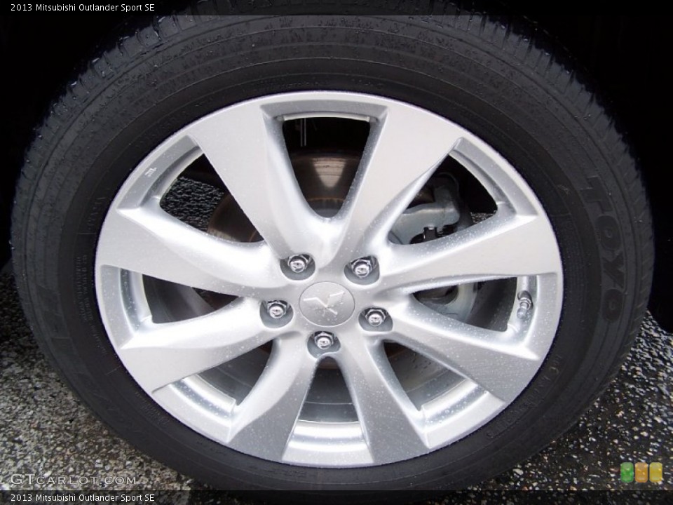 2013 Mitsubishi Outlander Sport SE Wheel and Tire Photo #88310812