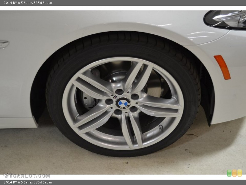 2014 BMW 5 Series 535d Sedan Wheel and Tire Photo #88326046