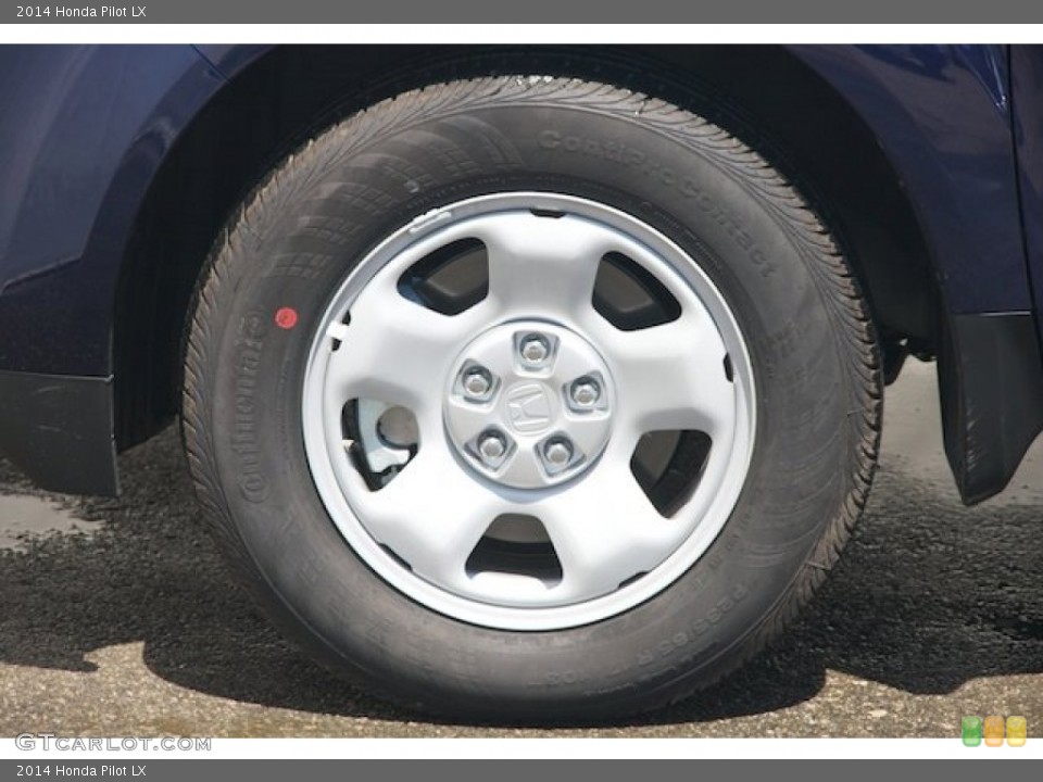2014 Honda Pilot LX Wheel and Tire Photo #88332700