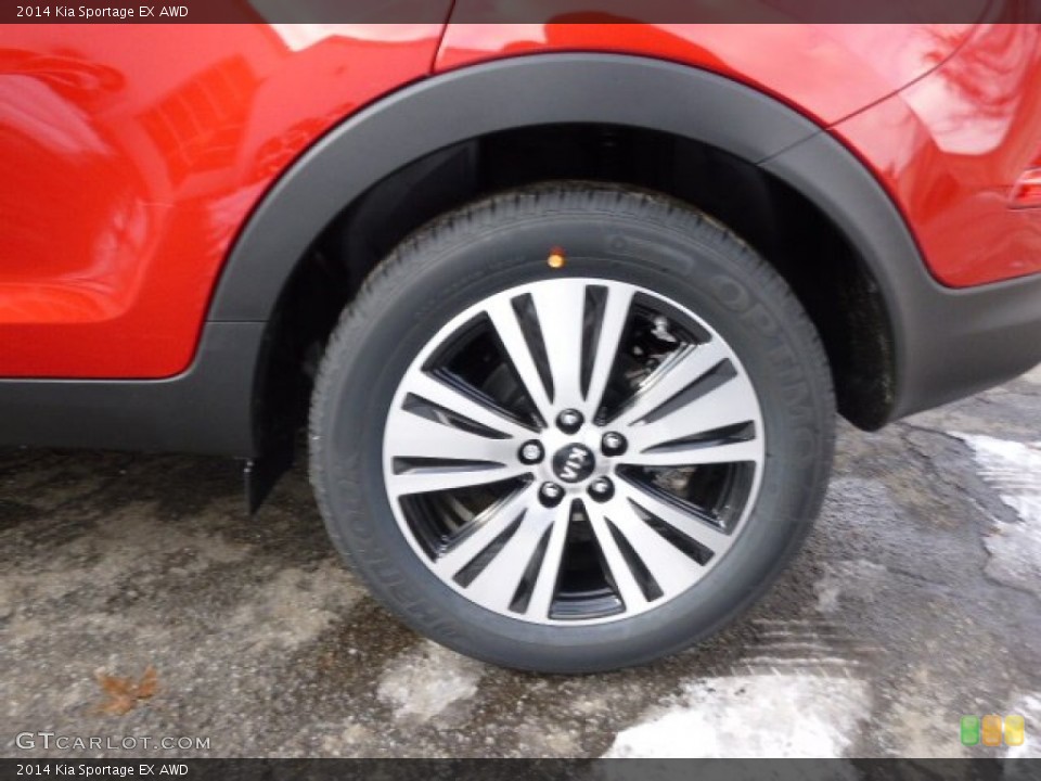 2014 Kia Sportage EX AWD Wheel and Tire Photo #88351346