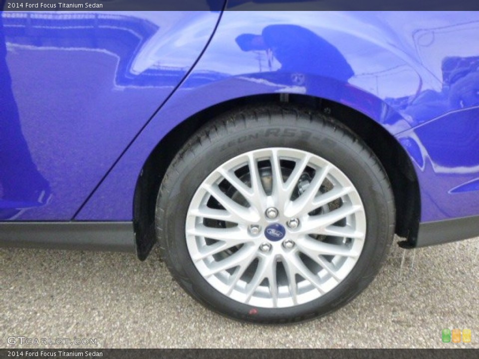 2014 Ford Focus Titanium Sedan Wheel and Tire Photo #88360883
