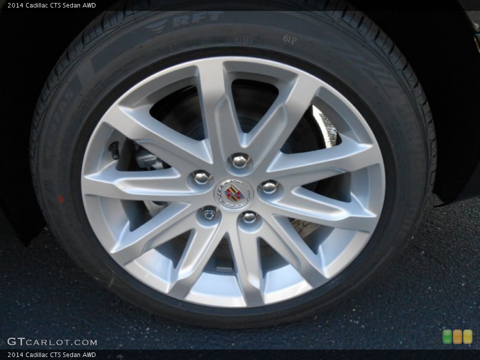2014 Cadillac CTS Sedan AWD Wheel and Tire Photo #88384136