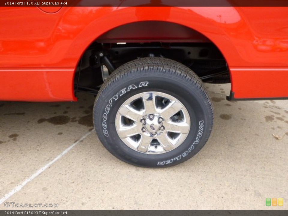 2014 Ford F150 XLT SuperCab 4x4 Wheel and Tire Photo #88416279