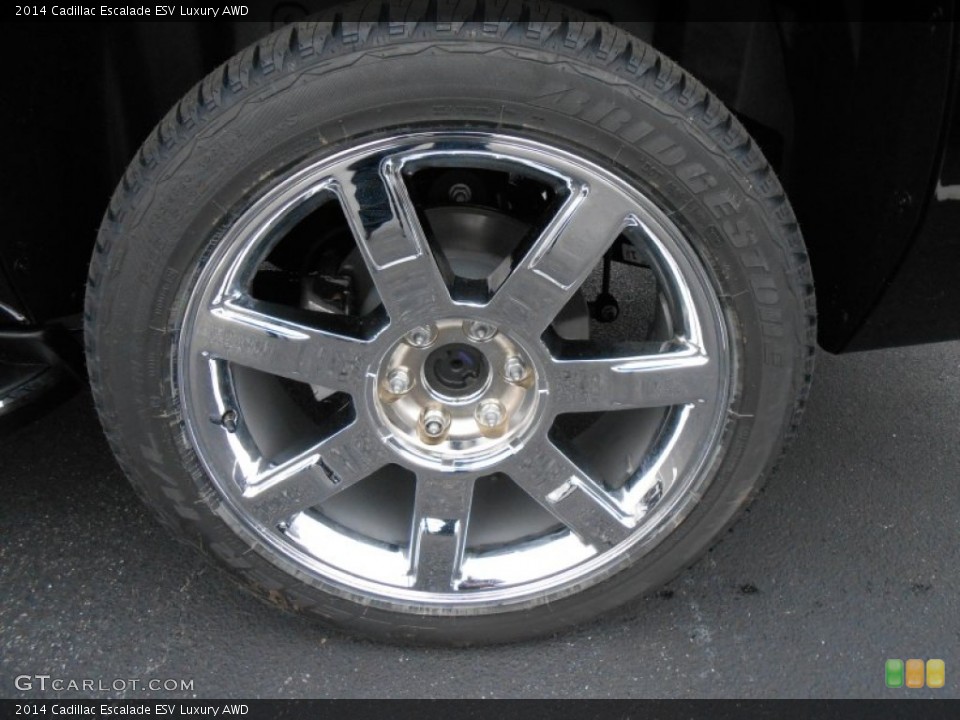 2014 Cadillac Escalade ESV Luxury AWD Wheel and Tire Photo #88499190