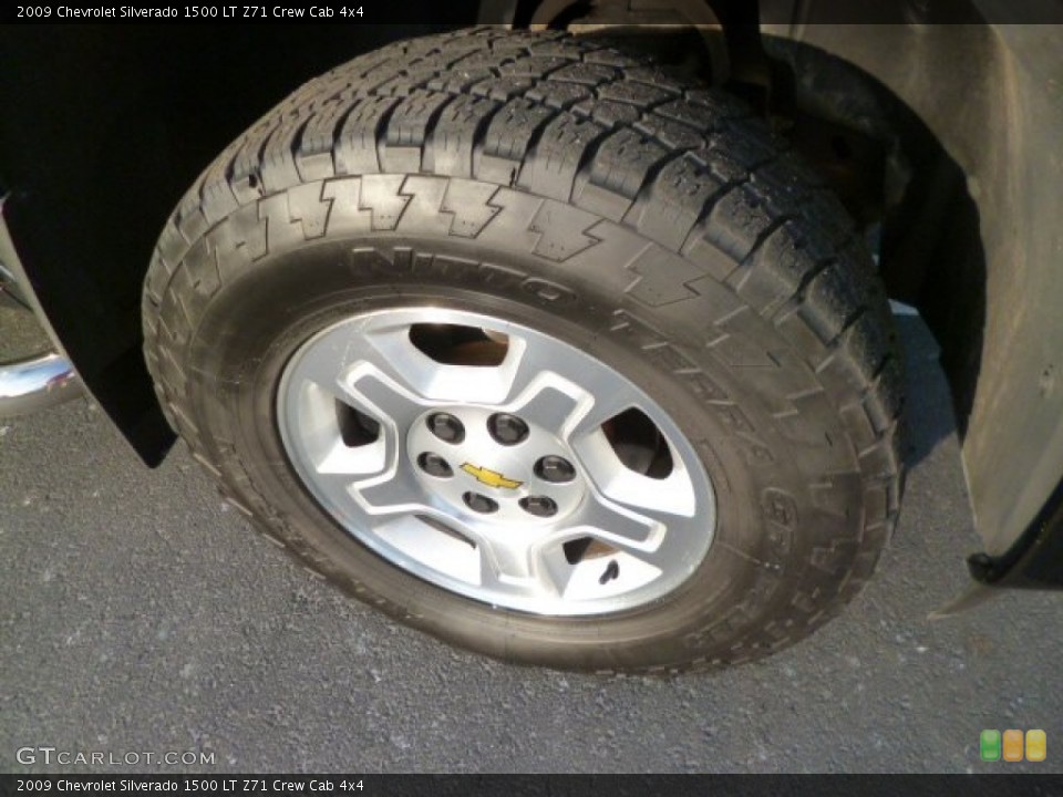 2009 Chevrolet Silverado 1500 LT Z71 Crew Cab 4x4 Wheel and Tire Photo #88512700