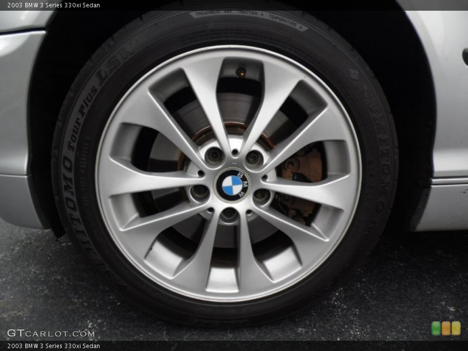 2003 BMW 3 Series 330xi Sedan Wheel and Tire Photo #88546745
