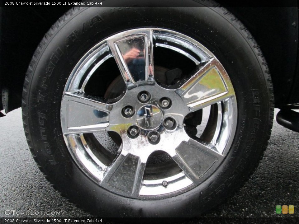 2008 Chevrolet Silverado 1500 LT Extended Cab 4x4 Wheel and Tire Photo #88583545