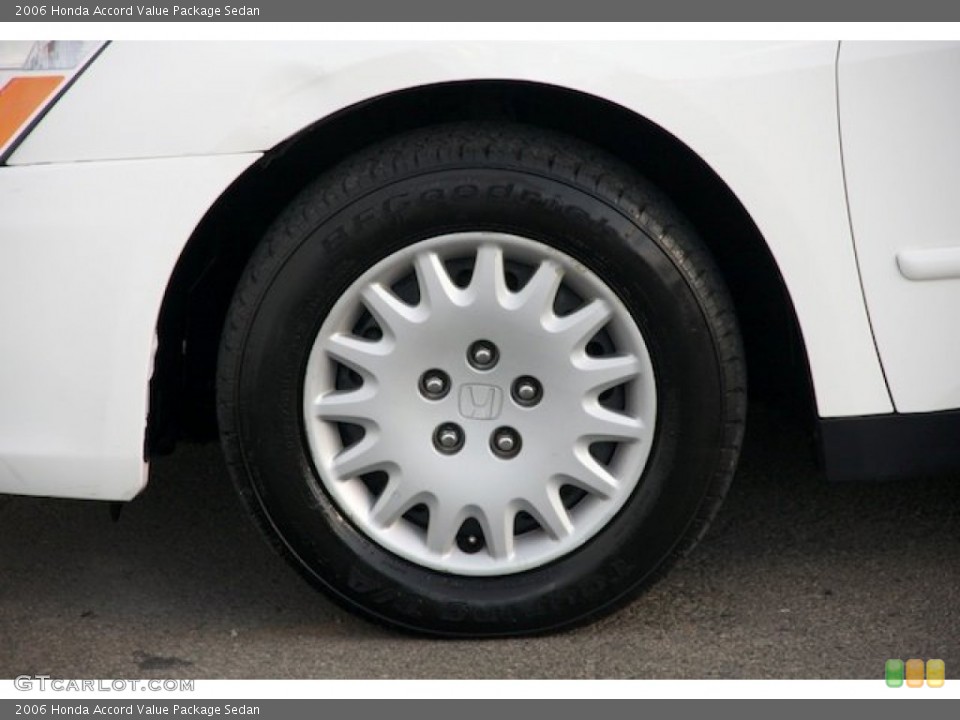 2006 Honda Accord Value Package Sedan Wheel and Tire Photo #88626073