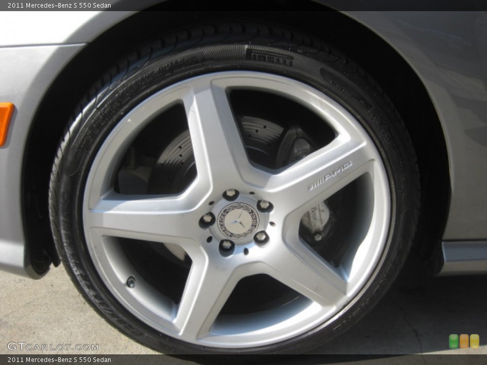 2011 Mercedes-Benz S 550 Sedan Wheel and Tire Photo #88644175