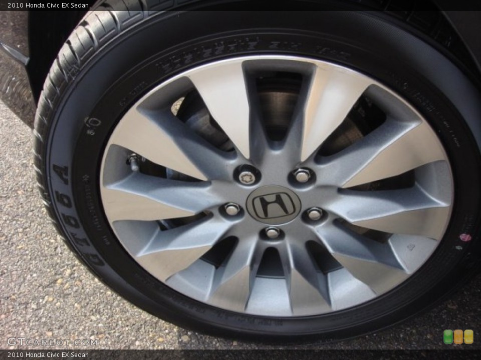 2010 Honda Civic EX Sedan Wheel and Tire Photo #88647868