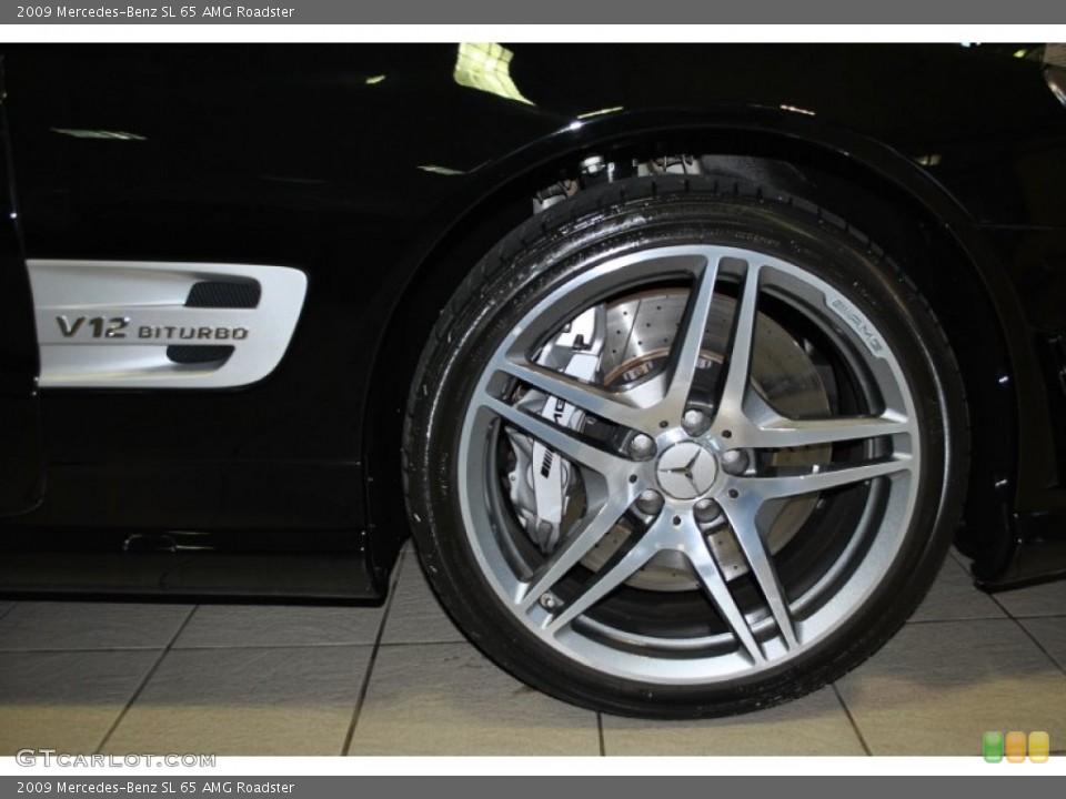 2009 Mercedes-Benz SL 65 AMG Roadster Wheel and Tire Photo #88657924