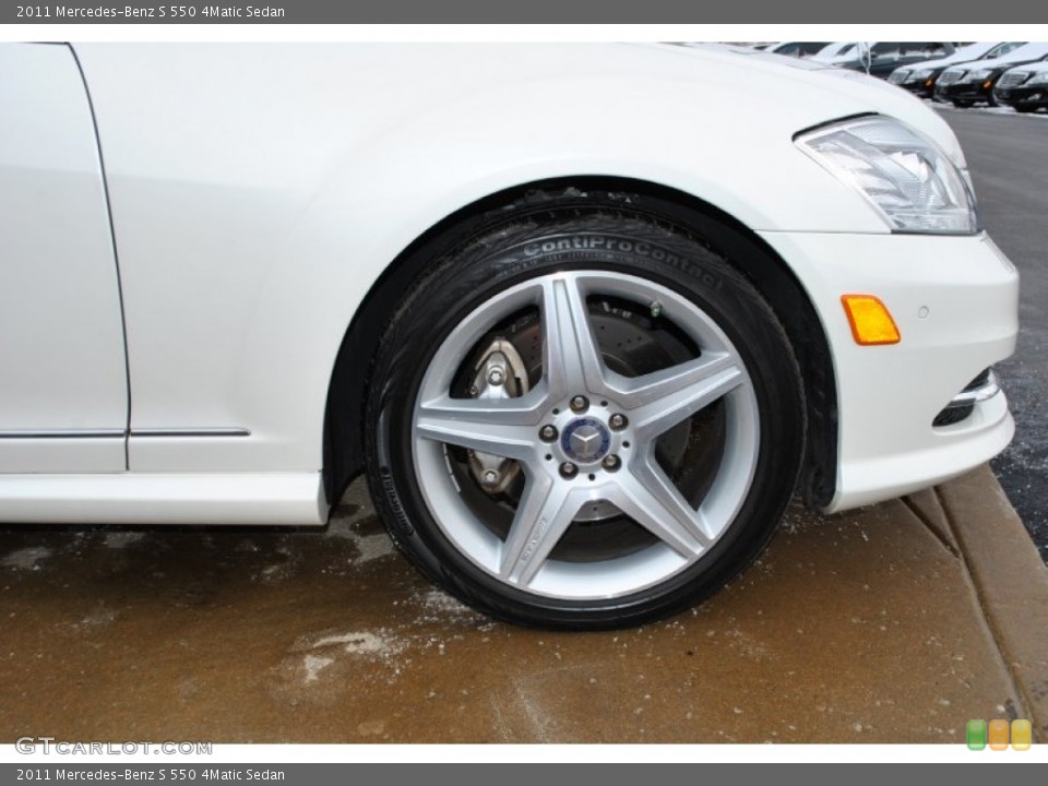 2011 Mercedes-Benz S 550 4Matic Sedan Wheel and Tire Photo #88667391