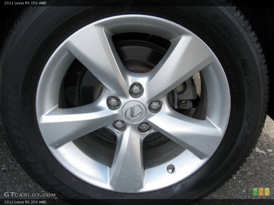 2011 Lexus RX 350 AWD Wheel and Tire Photo #88672530