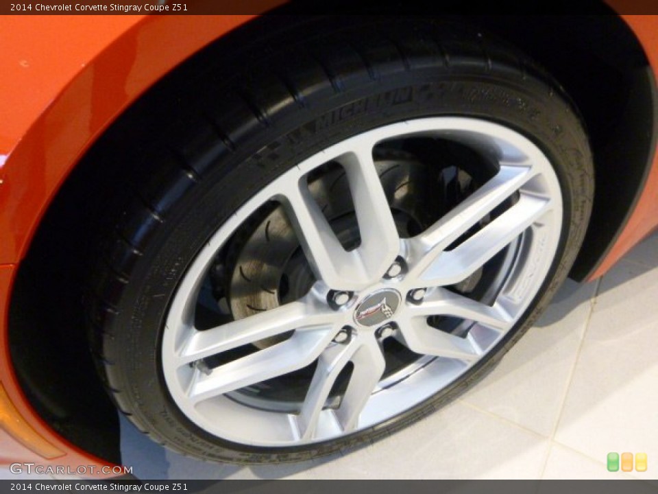 2014 Chevrolet Corvette Stingray Coupe Z51 Wheel and Tire Photo #88679247