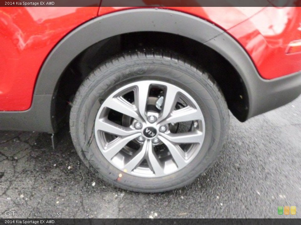 2014 Kia Sportage EX AWD Wheel and Tire Photo #88682073