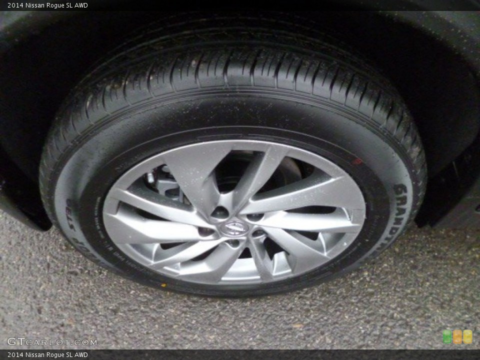 2014 Nissan Rogue SL AWD Wheel and Tire Photo #88687821