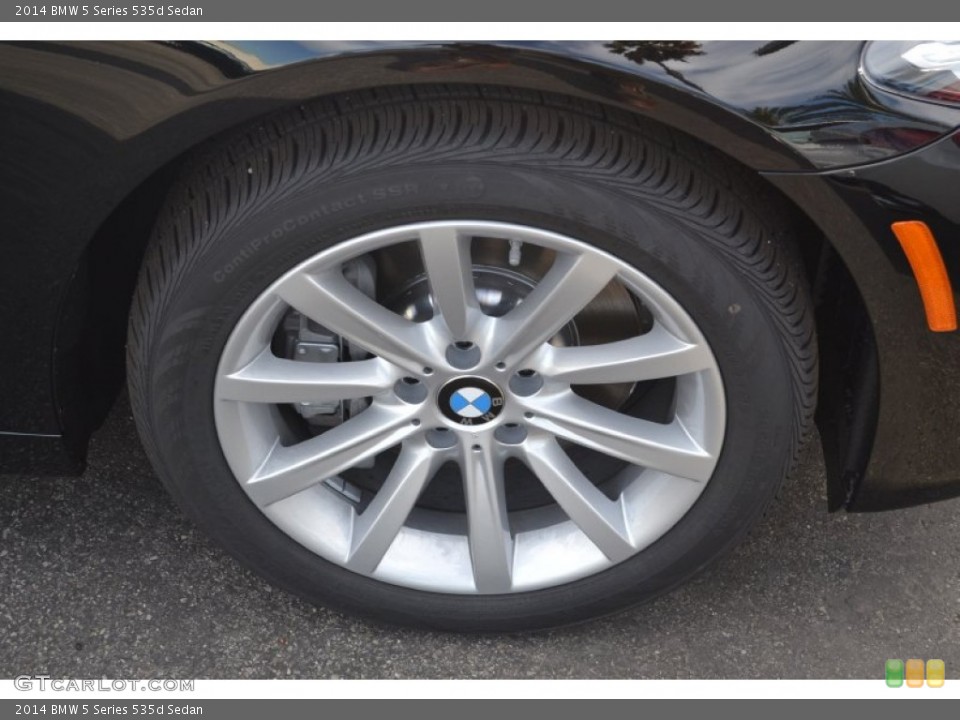 2014 BMW 5 Series 535d Sedan Wheel and Tire Photo #88697656