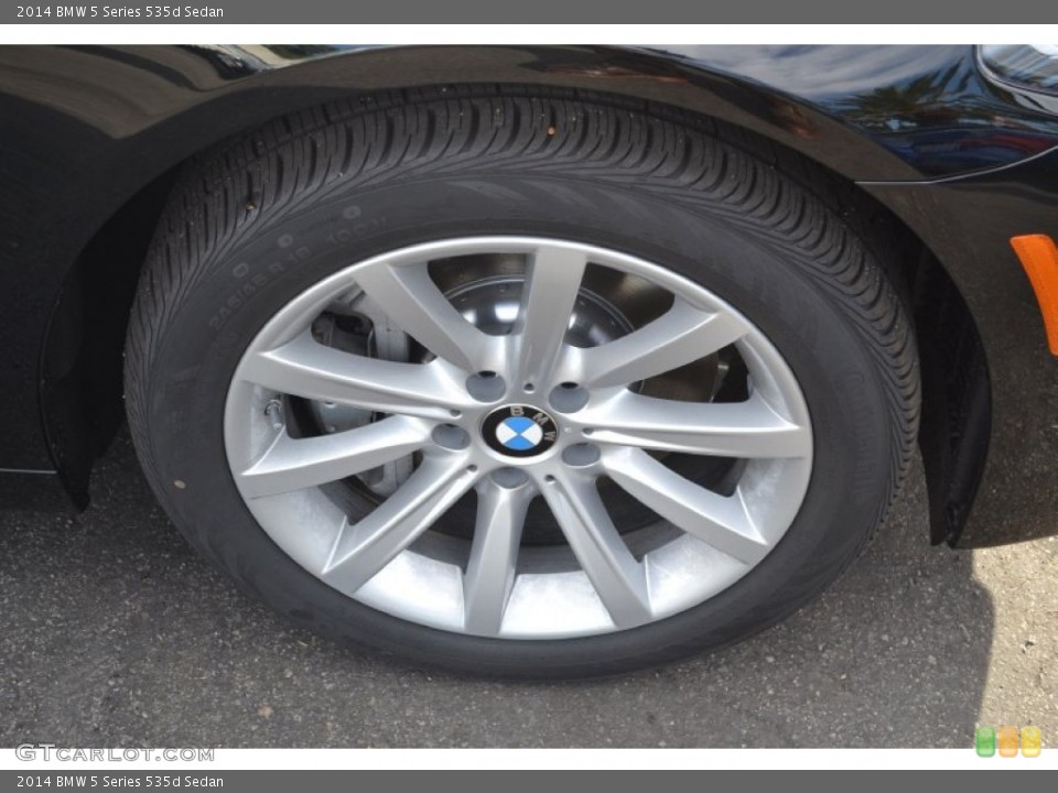 2014 BMW 5 Series 535d Sedan Wheel and Tire Photo #88697890