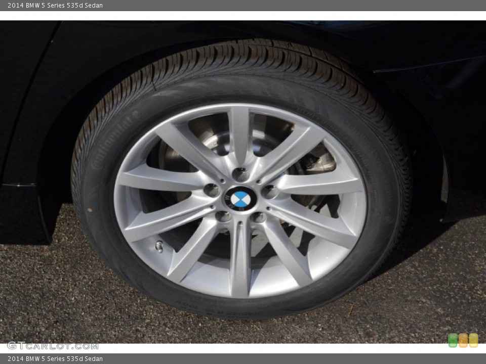 2014 BMW 5 Series 535d Sedan Wheel and Tire Photo #88698044