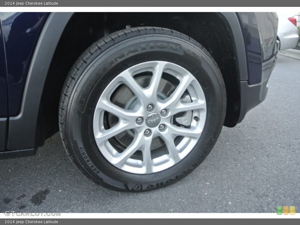 2014 Jeep Cherokee Latitude Wheel and Tire Photo #88733977