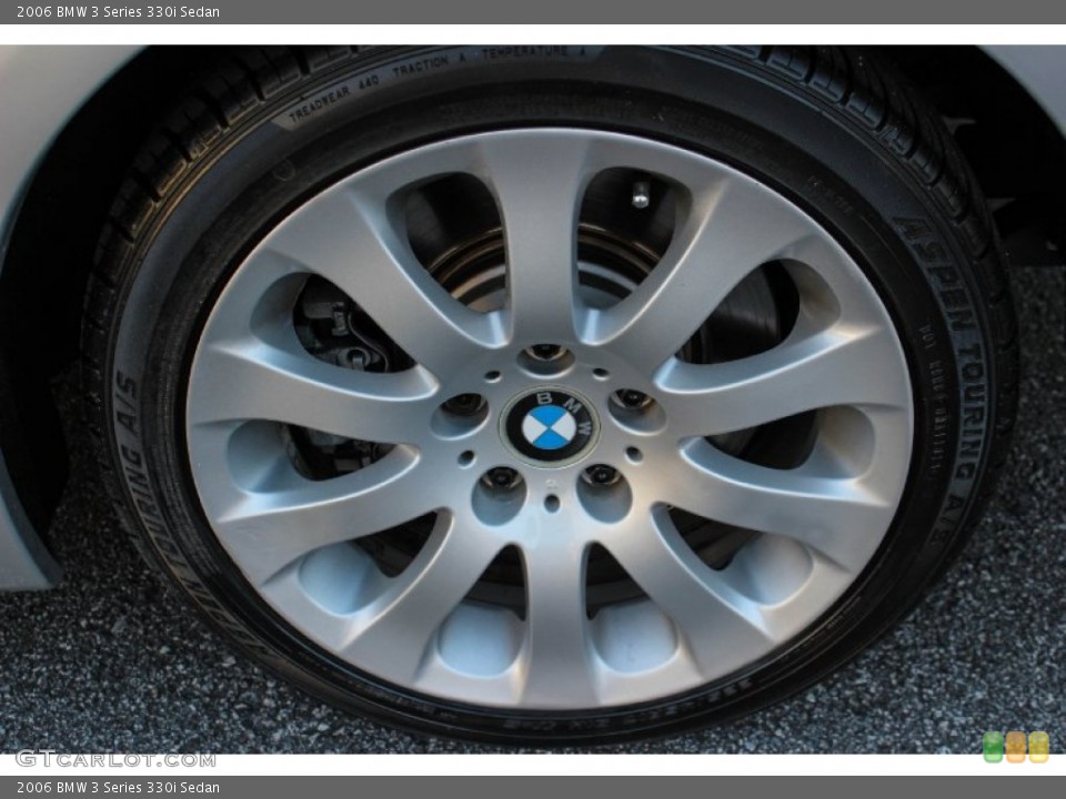 2006 BMW 3 Series 330i Sedan Wheel and Tire Photo #88756571