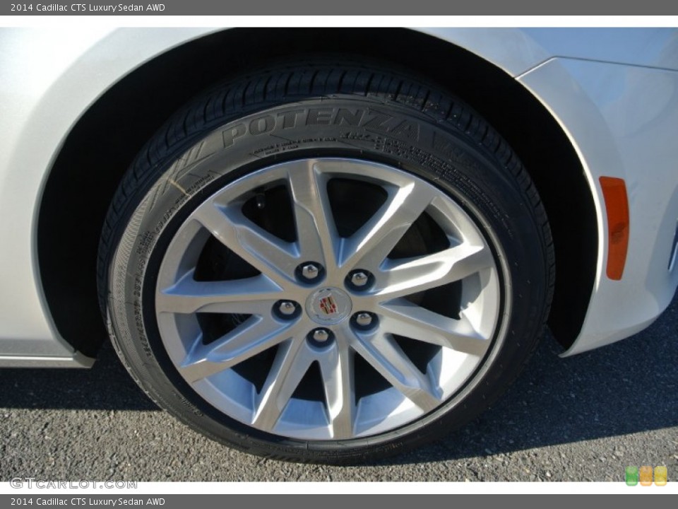 2014 Cadillac CTS Luxury Sedan AWD Wheel and Tire Photo #88776131