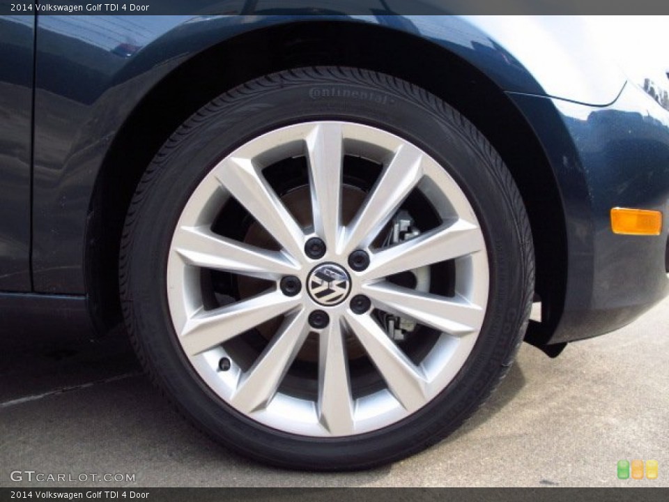 2014 Volkswagen Golf TDI 4 Door Wheel and Tire Photo #88776800