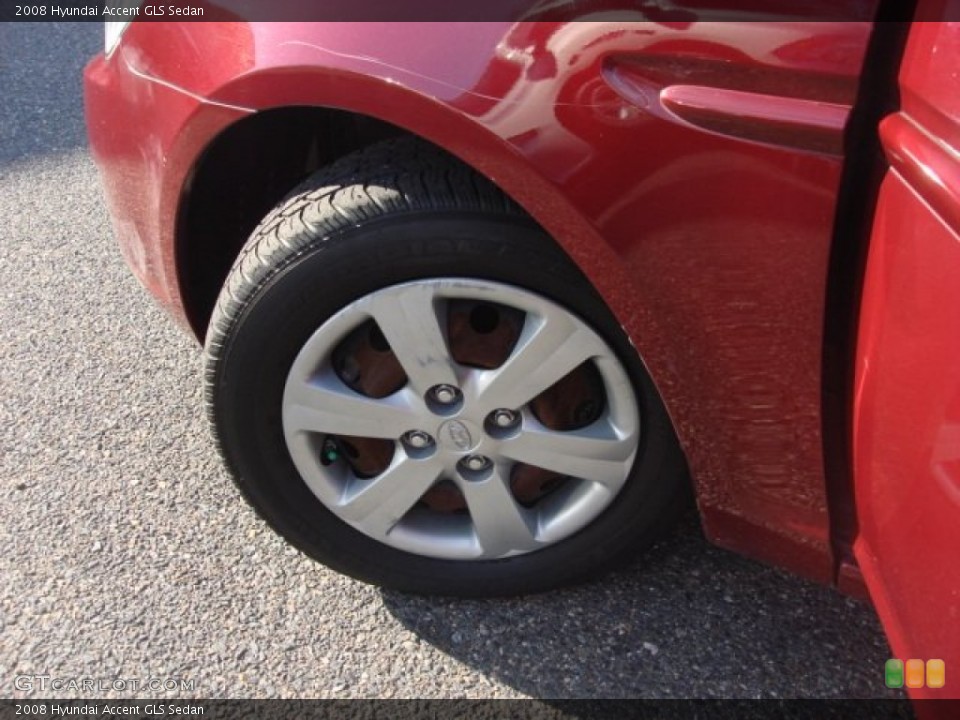 2008 Hyundai Accent GLS Sedan Wheel and Tire Photo #88785017