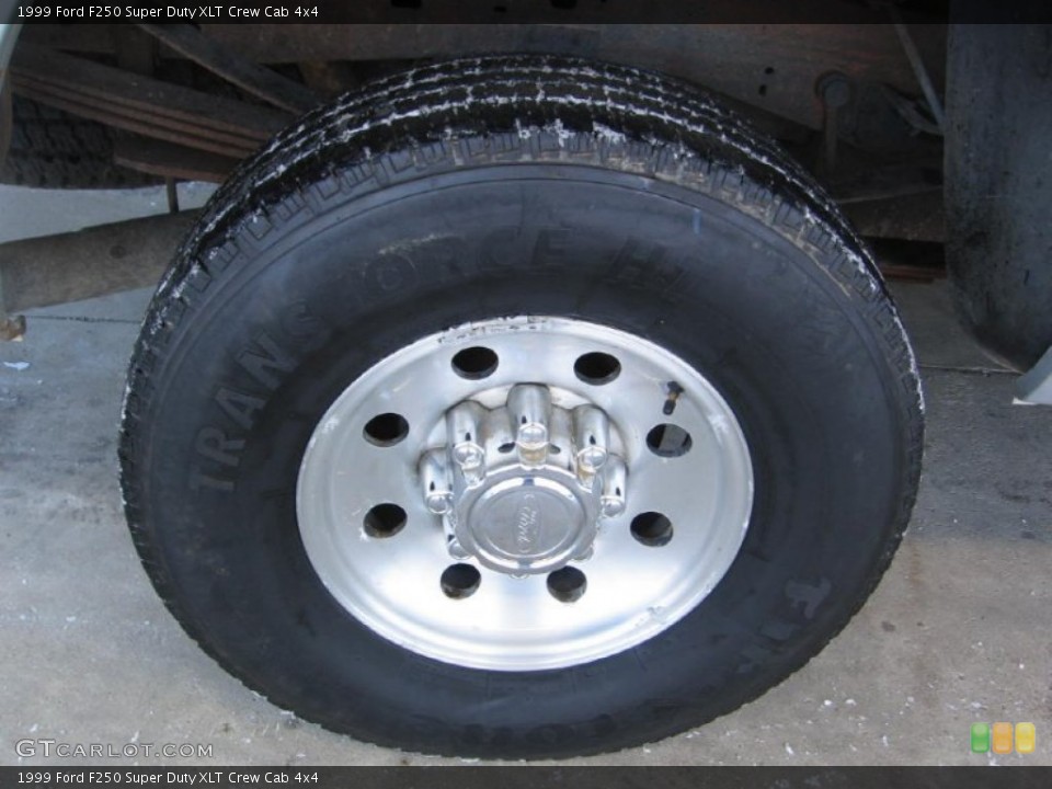1999 Ford F250 Super Duty XLT Crew Cab 4x4 Wheel and Tire Photo #88790741
