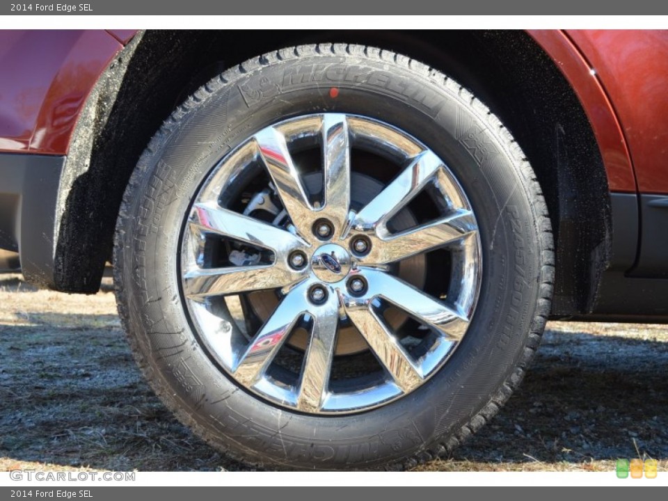 2014 Ford Edge SEL Wheel and Tire Photo #88801232