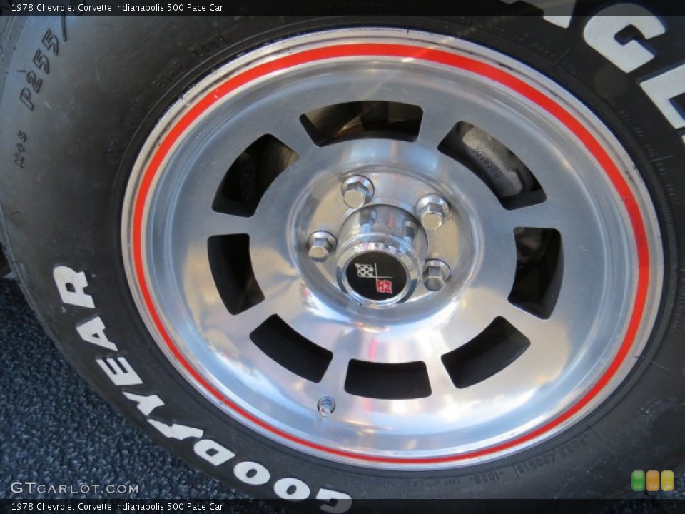 1978 Chevrolet Corvette Indianapolis 500 Pace Car Wheel and Tire Photo #88803209