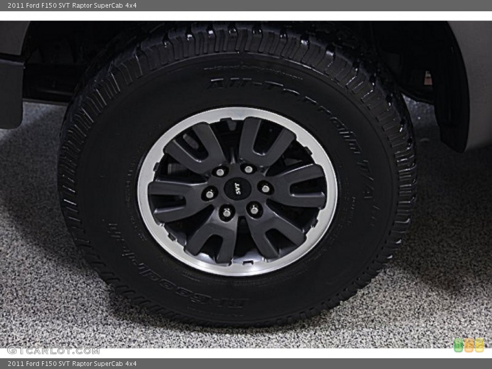 2011 Ford F150 SVT Raptor SuperCab 4x4 Wheel and Tire Photo #88827500